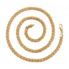 Apzeltīta ķēdīte ar orģinālu pinumu BISMARK